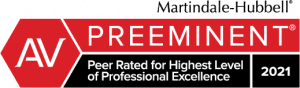 Logo of AV Preeminent® Certificate by martindale hubbell