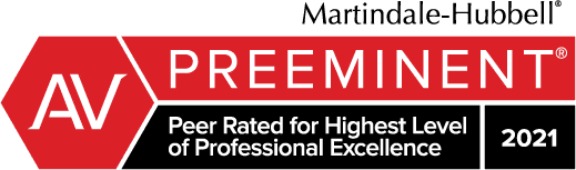 Logo of AV Preeminent® Certificate by Martindale - Hubbel