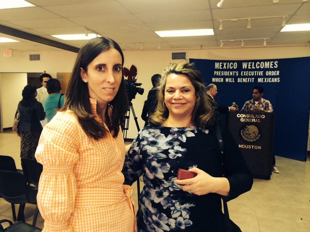 Sarah Monty at the Mexican Consulate-General in Houston